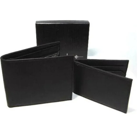Buxton Men's Black Leather Wallet - Picture 1 of 10